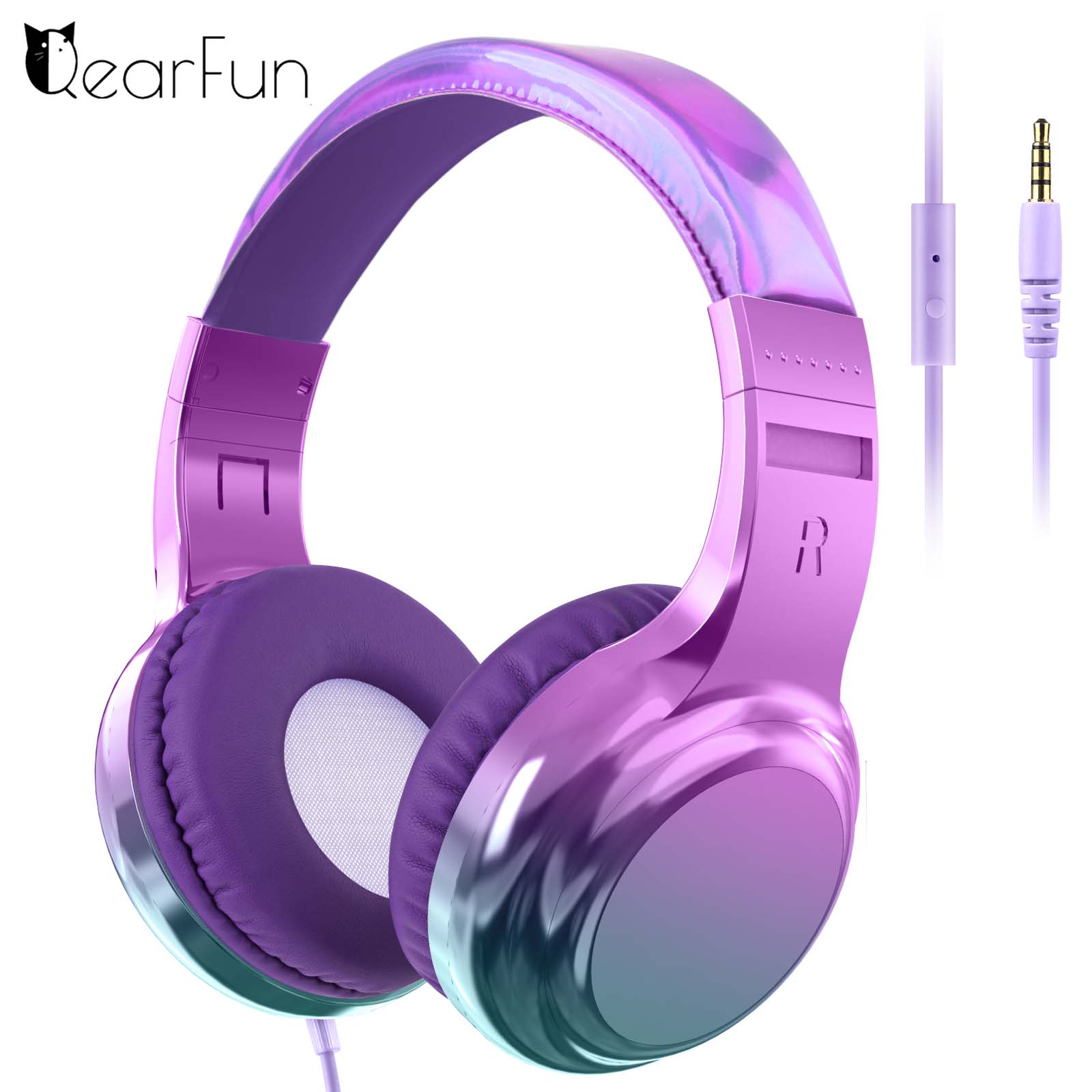 Gaming Headset Rgb - سماعات رأس للأطفال بتدرج لوني أنيق،