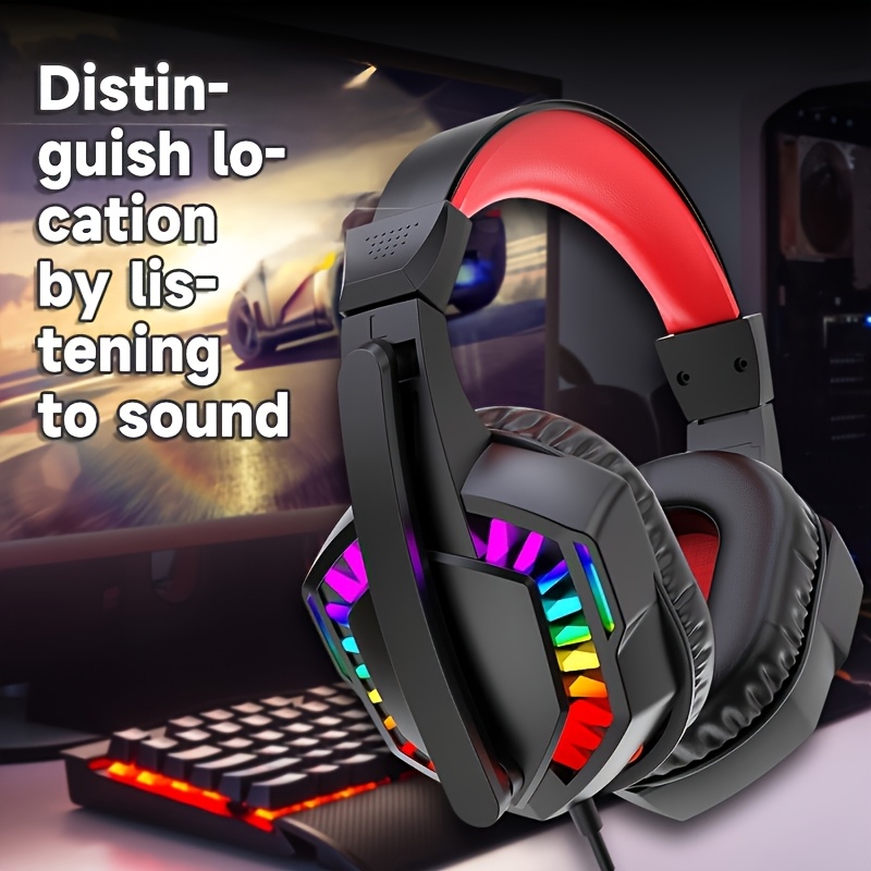 Gaming Headset Rgb - A66، سماعات رأس سلكية، سماعات ألعاب،