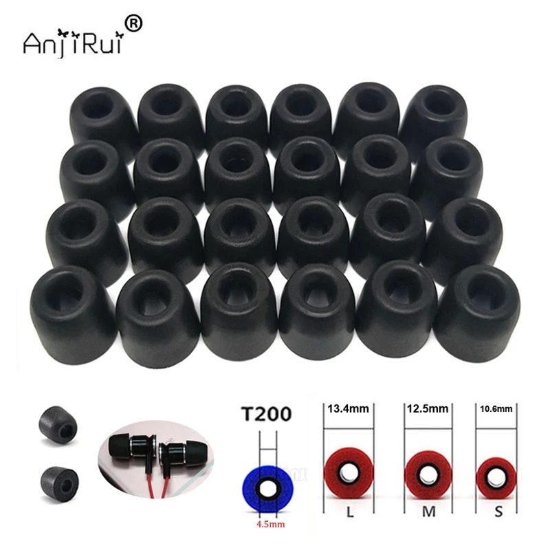 Earphone Foam Tip - 12 زوج من وسادات الأذن المصنوعة