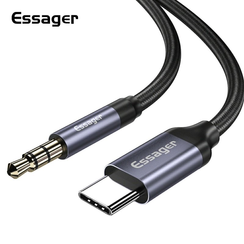 Essager Usb C إلى من من من من  - مراجعة Earphone Splitter Jack وسعره