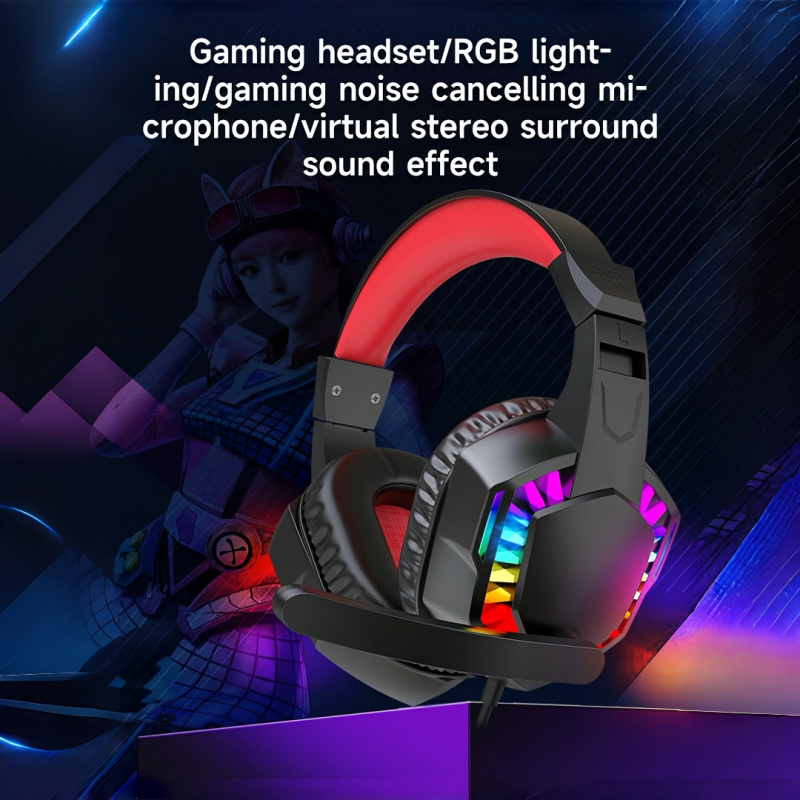 A66، سماعات رأس سلكية، سماعات  - مراجعة Gaming Headset Rgb وسعره