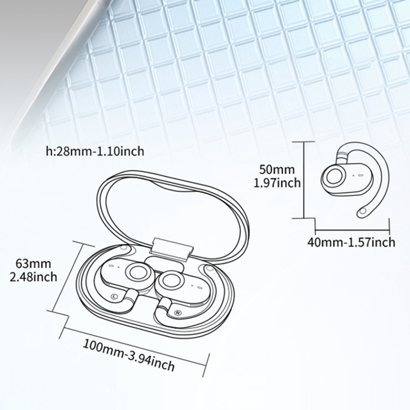 سماعات أذن JM18 بخطاف للترجمة، - مراجعة Sports Earphone Hook وسعره